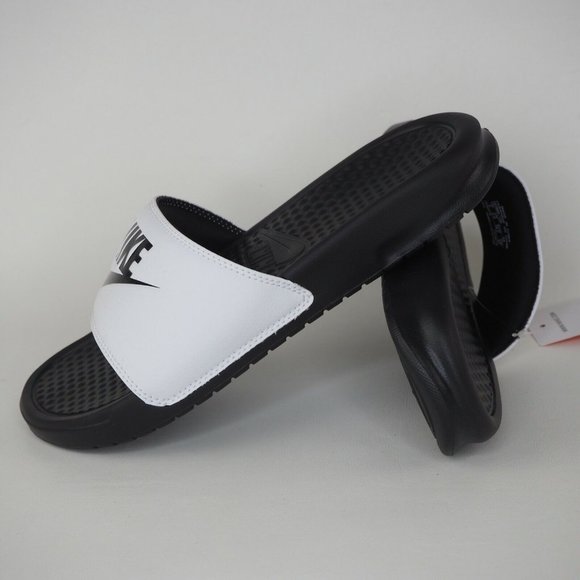 Nike Other - Nike Benassi JDI Men's Sandals Slippers Slides Flip Flops White